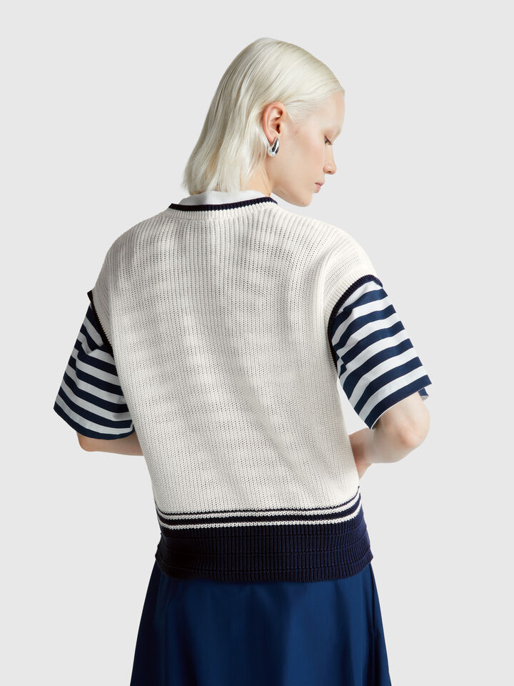 SLEEVELESS SWEATER Women image number 2